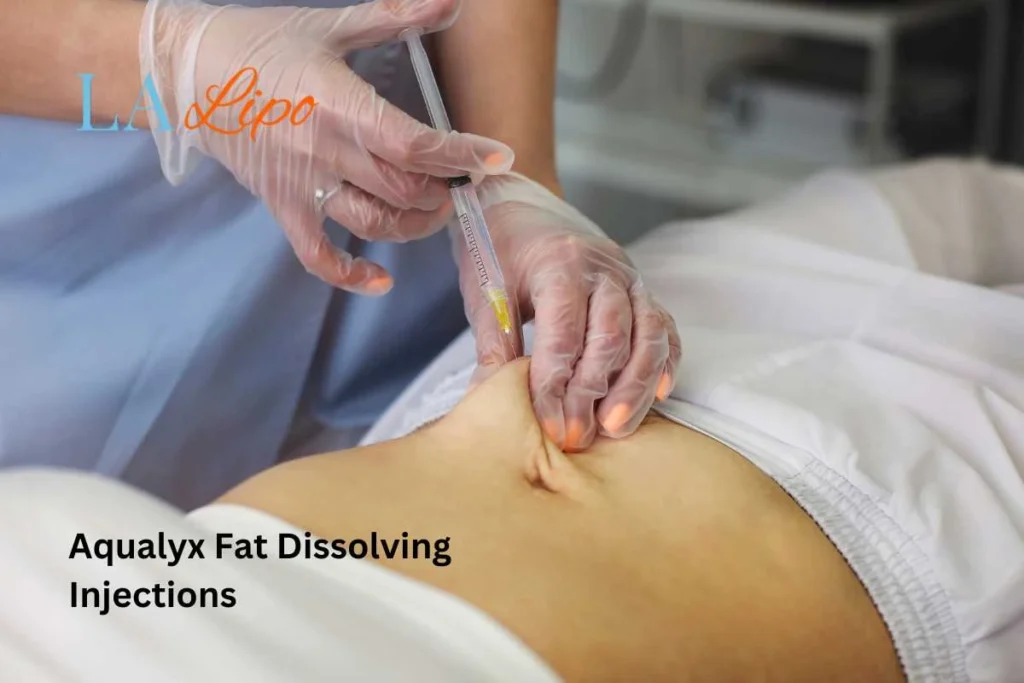 woman having fat dissolving injections Lower Morden in the stomach