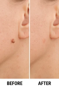 Skin tags removal Lower Morden before and after