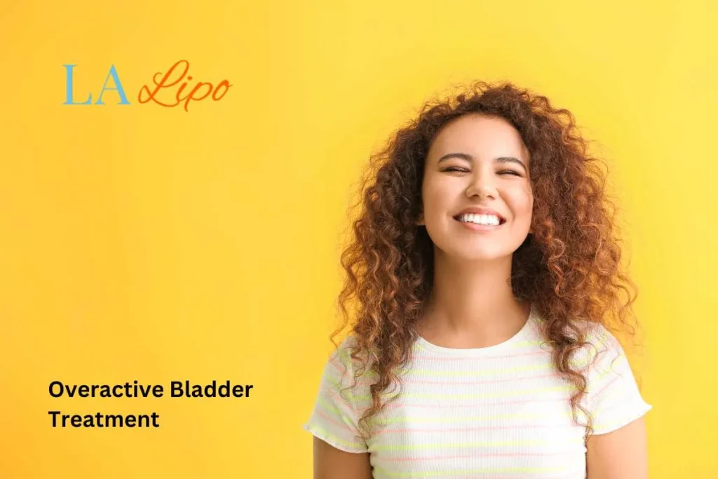 woman smiling about overactive bladder treatment Lower Morden solutions