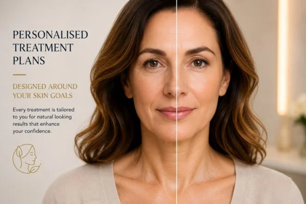 Before and after results of Collagen Lift Therapy Lower Morden